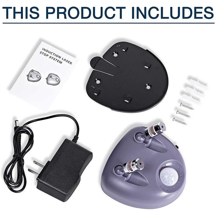 Parking Assist Dual-head Laser Parking Meter, Plug Type:EU Plug(Grey) - Car Modification by PMC TechLife | Online Shopping South Africa | PMC TechLife | Buy Now Pay Later Mobicred