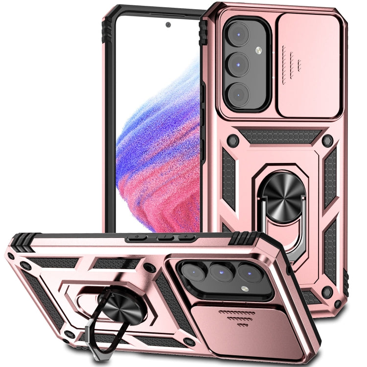 For Samsung Galaxy A54 5G Sliding Camshield Holder Phone Case(Rose Gold) - free shipping - PMC TechLife - Order now!