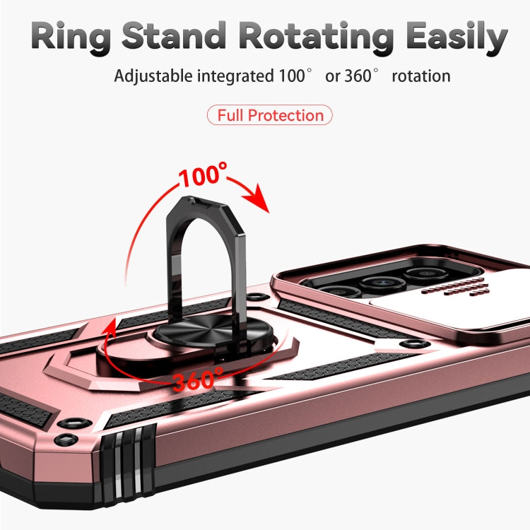 For Samsung Galaxy A54 5G Sliding Camshield Holder Phone Case(Rose Gold) - free shipping - PMC TechLife - Order now!
