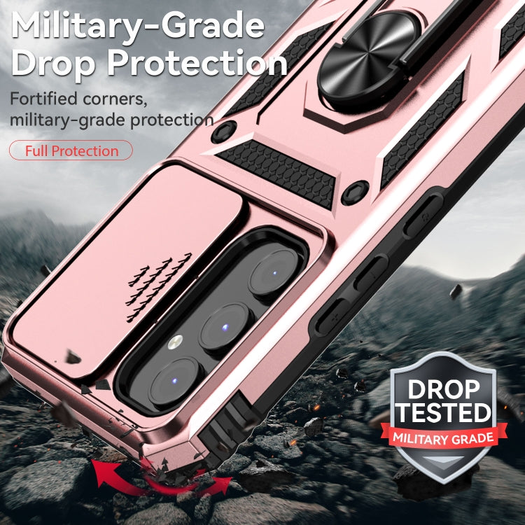For Samsung Galaxy A54 5G Sliding Camshield Holder Phone Case(Rose Gold) - free shipping - PMC TechLife - Order now!