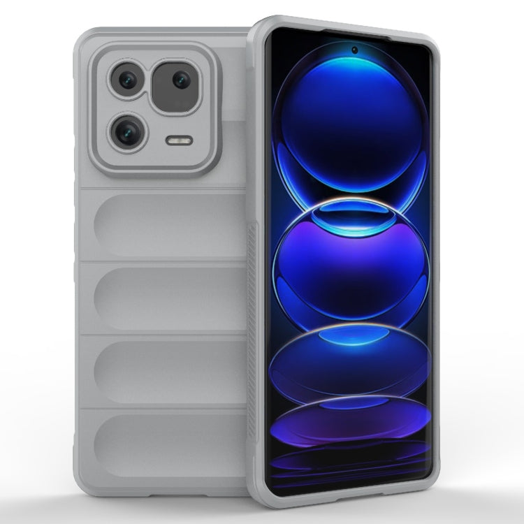 For Xiaomi 13 Pro 5G Magic Shield TPU + Flannel Phone Case(Grey) - free shipping - PMC TechLife - Order now!
