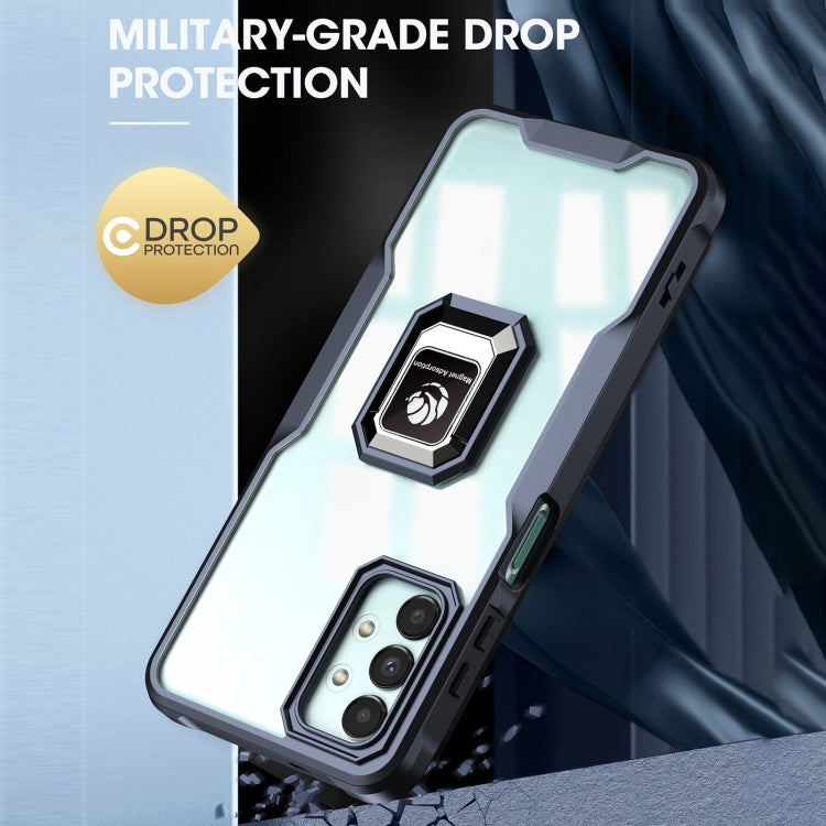 For Samsung Galaxy A02 / M02 Armor Shockproof Magnetic Ring Phone Case(Navy Blue) - free shipping - PMC TechLife - Order now!