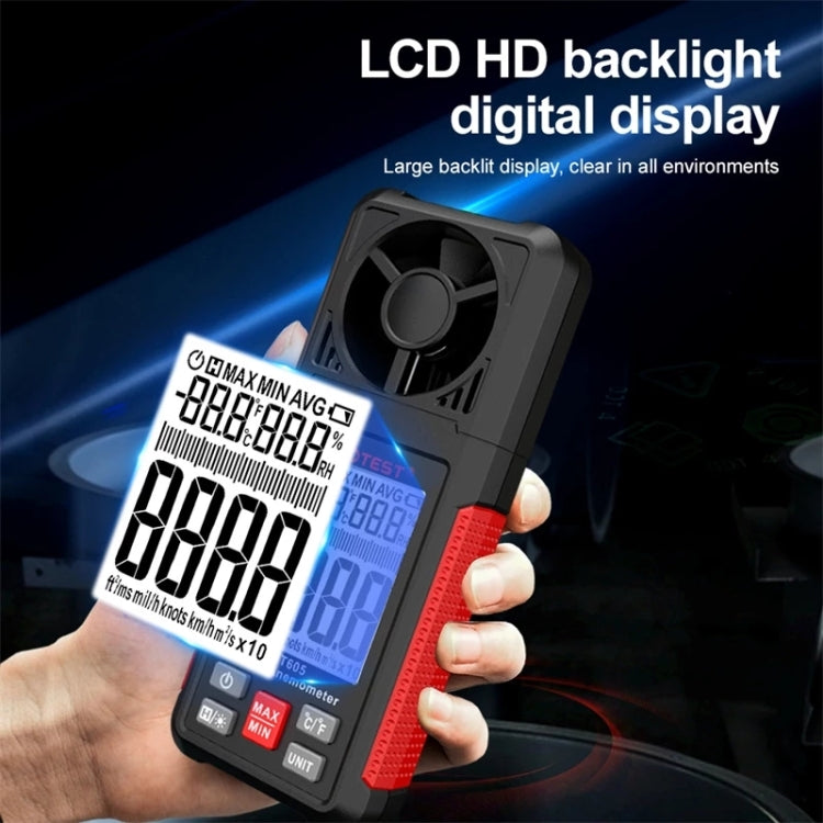 HABOTEST HT605 Portable Intelligent Digital Display Handheld Wind Speed Tester - free shipping - PMC TechLife - Order now!