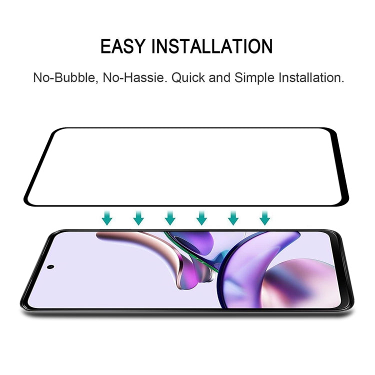 For Motorola Moto G13 Full Glue Full Cover Screen Protector Tempered Glass Film - free shipping - PMC TechLife - Order now!