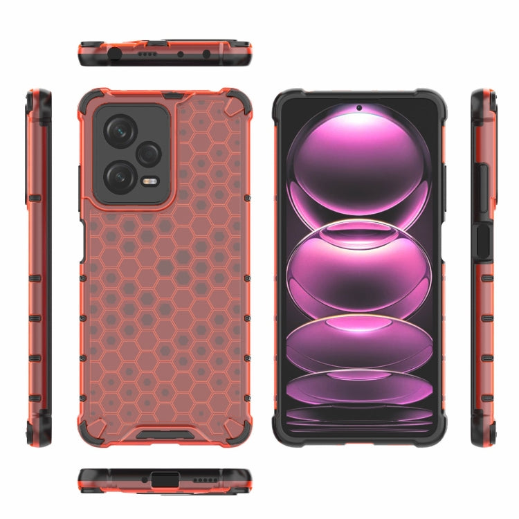 For Xiaomi Poco X5 Pro Shockproof Honeycomb PC + TPU Phone Case(Red) - free shipping - PMC TechLife - Order now!