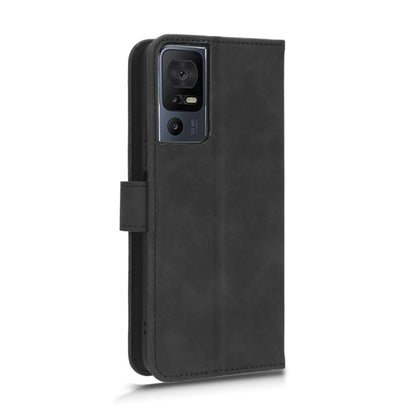 For TCL 40SE Skin Feel Magnetic Flip Leather Phone Case(Black) - More Brand by PMC Jewellery | Online Shopping South Africa | PMC Jewellery