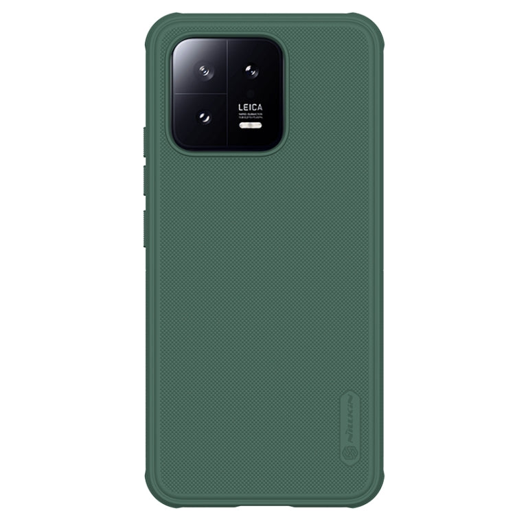 For Xiaomi 13 NILLKIN Frosted Shield Pro PC + TPU Phone Case(Green) - 13 Cases by NILLKIN | Online Shopping South Africa | PMC Jewellery