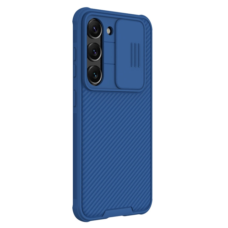 For Samsung Galaxy S23 5G NILLKIN Black Mirror Pro Series Camshield Phone Case(Blue) - Galaxy S23 5G Cases by NILLKIN | Online Shopping South Africa | PMC Jewellery