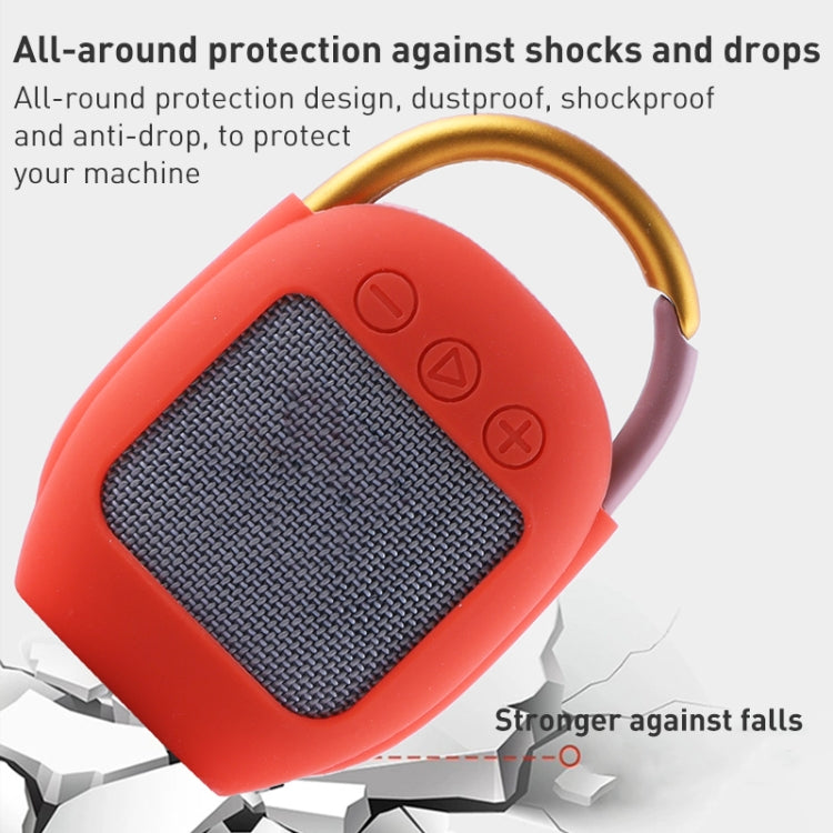 For JBL Clip 4 Wireless Bluetooth Speaker Silicone Protective Case(Blue) - Protective Case by PMC Jewellery | Online Shopping South Africa | PMC Jewellery