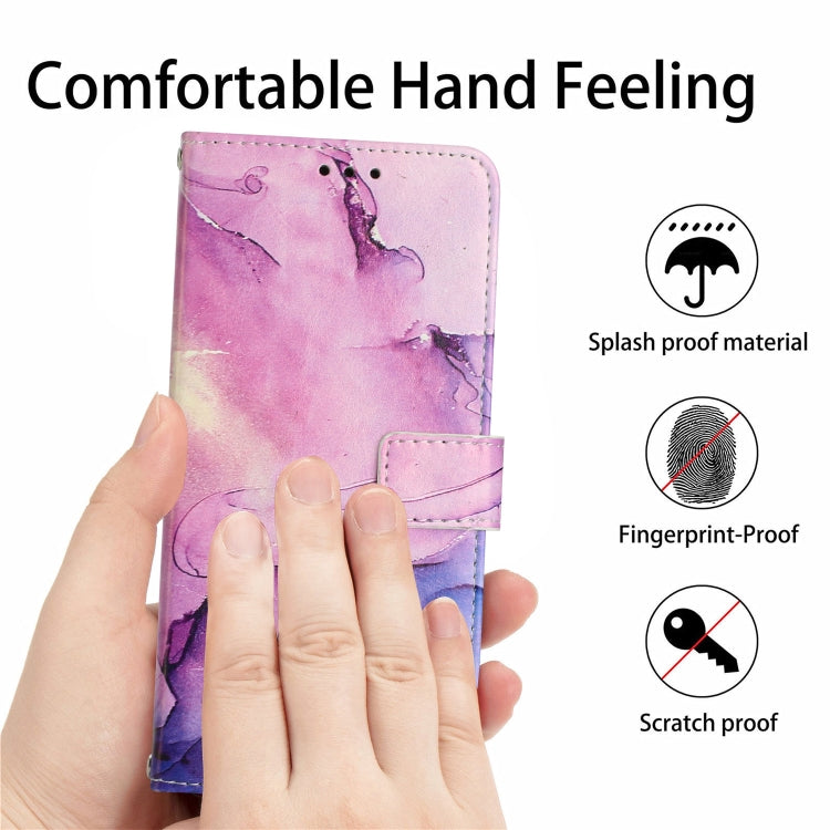 For Xiaomi 13 Crossbody Painted Marble Pattern Leather Phone Case(Purple) - free shipping - PMC TechLife - Order now!