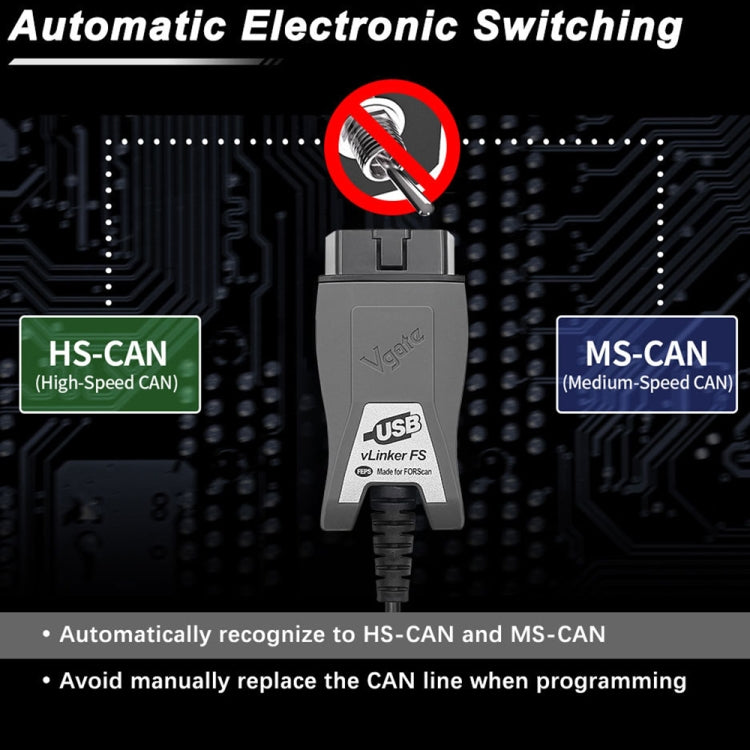 Vgate Vlinker FS ELM327 USB OBD2 Car Diagnostic Tool - free shipping - PMC TechLife - Order now!