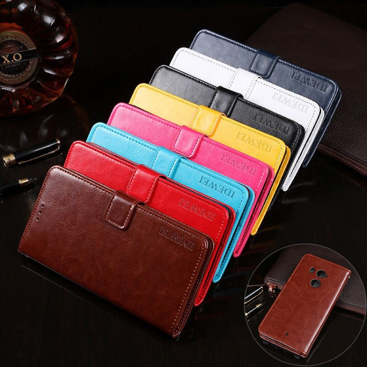 For HTC U11+ idewei Crazy Horse Texture Horizontal Flip Leather Case with Holder & Card Slots & Wallet(Black) - More Brand by idewei | Online Shopping South Africa | PMC TechLife | Buy Now Pay Later Mobicred