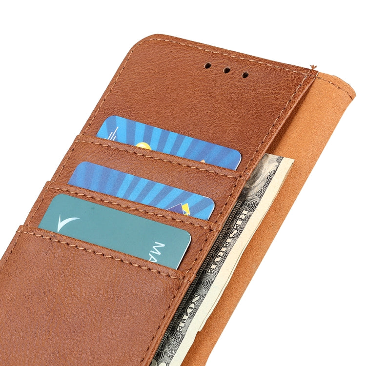 For OnePlus Nord CE 3 Lite KHAZNEH Cowhide Texture Flip Leather Phone Case(Brown) - free shipping - PMC TechLife - Order now!