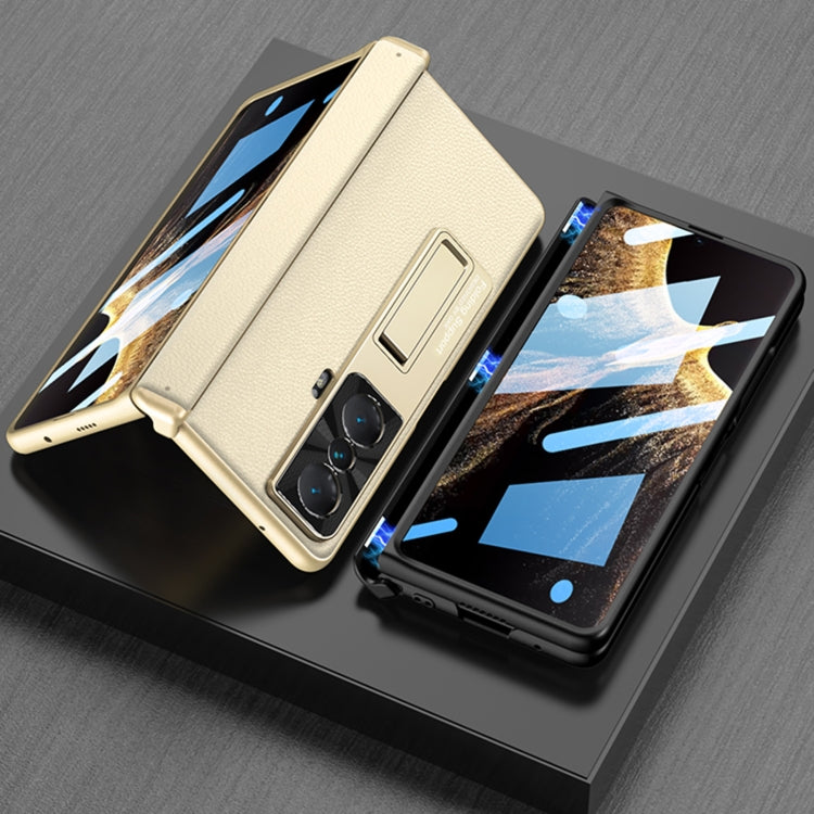 For Honor Magic VS GKK Magnetic Hinge Flip Leather Phone Case with Holder(Orange) - Honor Cases by GKK | Online Shopping South Africa | PMC Jewellery