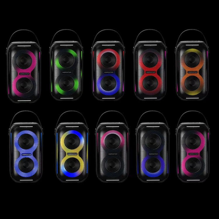 HOPESTAR Party200 mini Portable Tone Pulse RGB Light Bluetooth Speaker(Black) - Waterproof Speaker by HOPESTAR | Online Shopping South Africa | PMC Jewellery