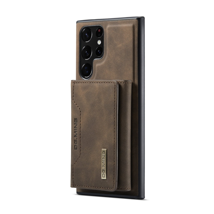 For Samsung Galaxy S23 Ultra 5G DG.MING M2 Series 3-Fold Multi Card Bag + Phone Case(Coffee) - free shipping - PMC TechLife - Order now!