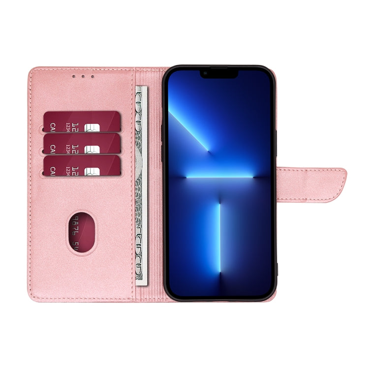 For Honor X9a 5G Calf Texture Buckle Flip Leather Phone Case(Rose Gold) - Honor Cases by PMC TechLife | Online Shopping South Africa | PMC TechLife