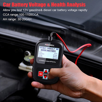 FOXWELL BT100Pro 12V Car Battery Detector Fault Diagnosis Tool - Code Readers & Scan Tools by PMC Jewellery | Online Shopping South Africa | PMC Jewellery