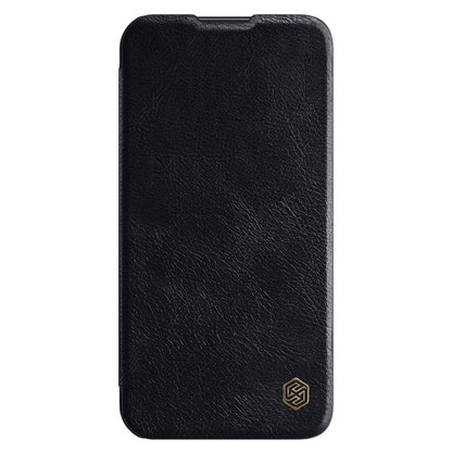 For Samsung Galaxy A54 5G NILLKIN QIN Series Pro Sliding Camera Cover Design Leather Phone Case(Black) - Galaxy Phone Cases by NILLKIN | Online Shopping South Africa | PMC Jewellery