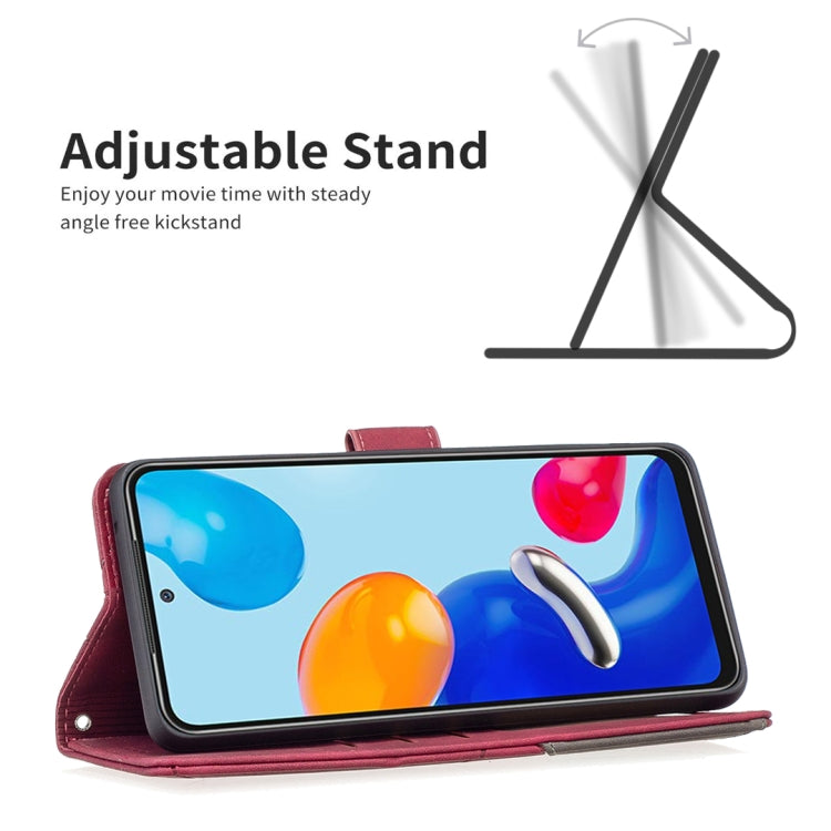 For Xiaomi Redmi Note 12S 4G / Note 11 Magnetic Buckle Rhombus Texture Leather Phone Case(Red) - free shipping - PMC TechLife - Order now!