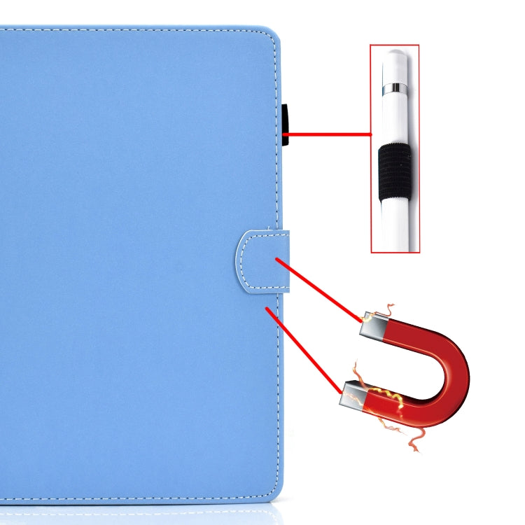 For Kindle Paperwhite 4 / 3 / 2 / 1 Solid Color Tablet PC Universal Magnetic Horizontal Flip Leather Case with Card Slots & Holder(Blue) - Amazon by PMC TechLife | Online Shopping South Africa | PMC TechLife | Buy Now Pay Later Mobicred