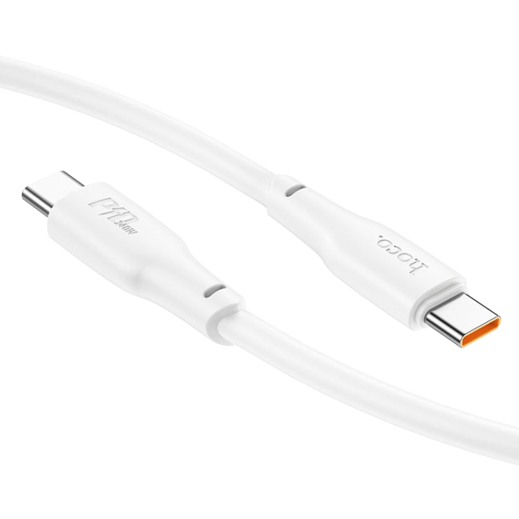 hoco X93 240W USB-C/Type-C to USB-C/Type-C Fast Charge Data Cable, Length:1m(White) - USB-C & Type-C Cable by hoco | Online Shopping South Africa | PMC Jewellery