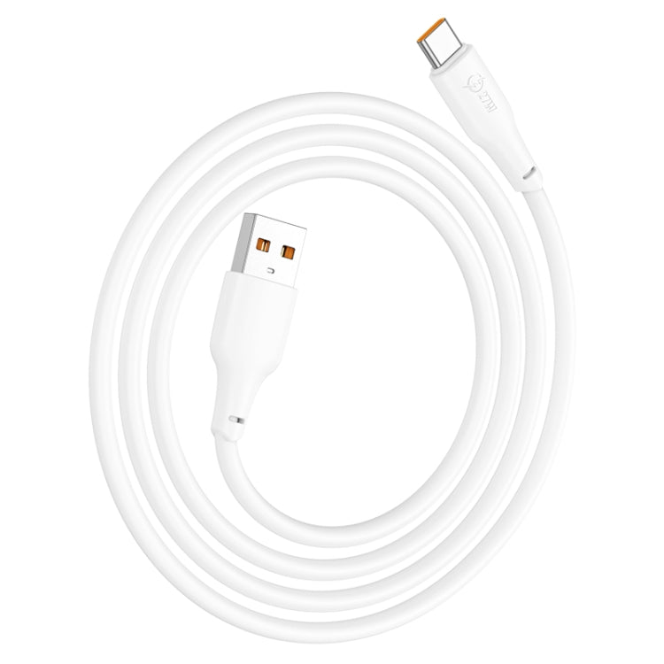 hoco X93 27W USB to USB-C/Type-C Data Cable, Length:1m(White) - USB-C & Type-C Cable by hoco | Online Shopping South Africa | PMC Jewellery
