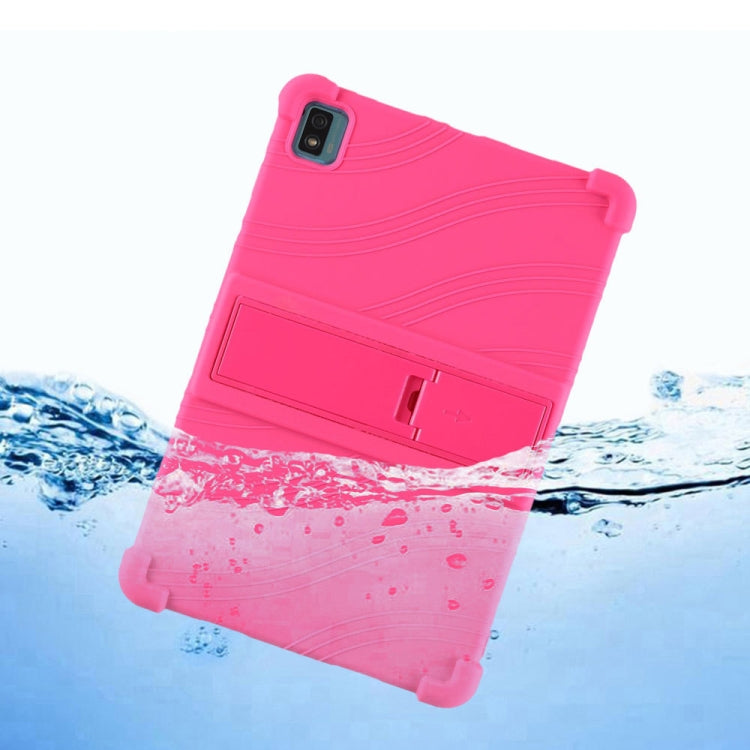For TCL 10 Tab Max 10.36 inch Silicone Tablet Protective Case with Invisible Bracket(Purple) - free shipping - PMC TechLife - Order now!