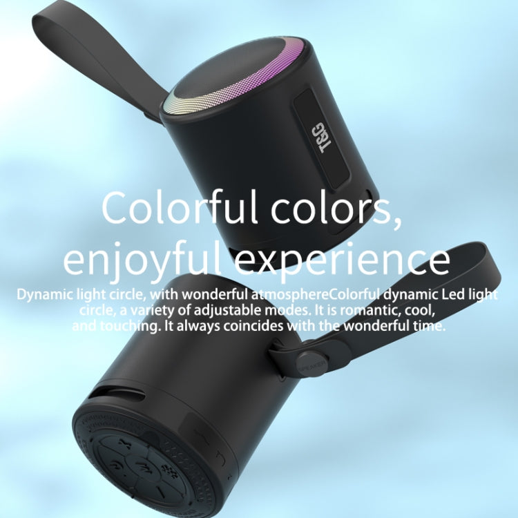 T&G TG373 Outdoor Portable LED Light RGB Multicolor Wireless Bluetooth Speaker Subwoofer(Green) - free shipping - PMC TechLife - Order now!