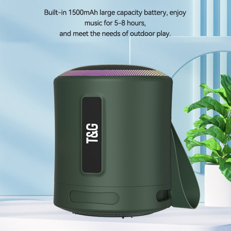 T&G TG373 Outdoor Portable LED Light RGB Multicolor Wireless Bluetooth Speaker Subwoofer(Grey) - free shipping - PMC TechLife - Order now!