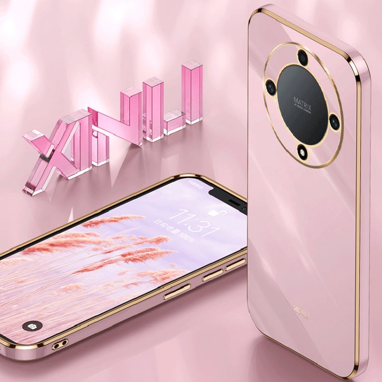 For Honor X9a 5G XINLI Straight Edge 6D Electroplate TPU Phone Case(Celestial Blue) - free shipping - PMC TechLife - Order now!