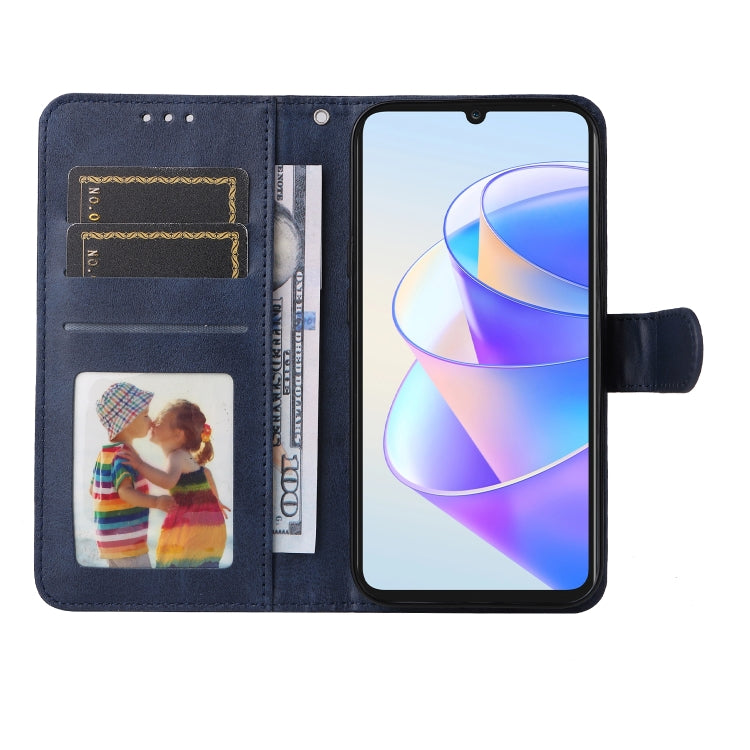 For Honor X7a Classic Calf Texture Flip Leather Phone Case(Blue) - Honor Cases by PMC Jewellery | Online Shopping South Africa | PMC Jewellery