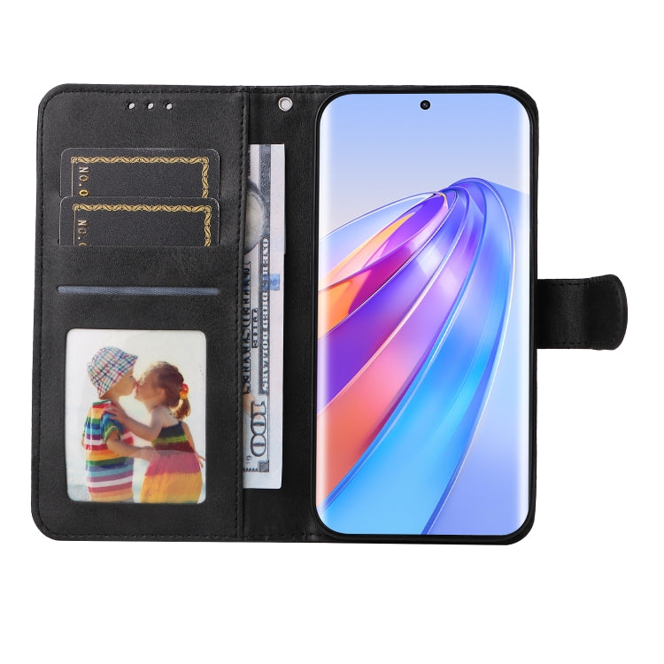 For Honor X9a/X40 5G/Magic5 Lite Classic Calf Texture Flip Leather Phone Case(Black) - Honor Cases by PMC TechLife | Online Shopping South Africa | PMC TechLife | Buy Now Pay Later Mobicred