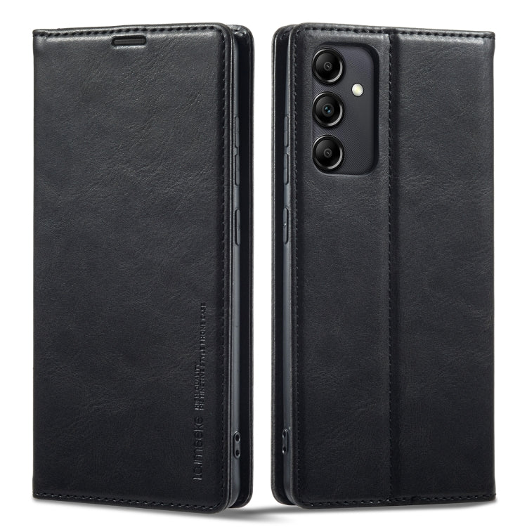 For Samsung Galaxy A14 4G/5G LC.IMEEKE RFID Anti-theft Leather Phone Case(Black) - free shipping - PMC TechLife - Order now!