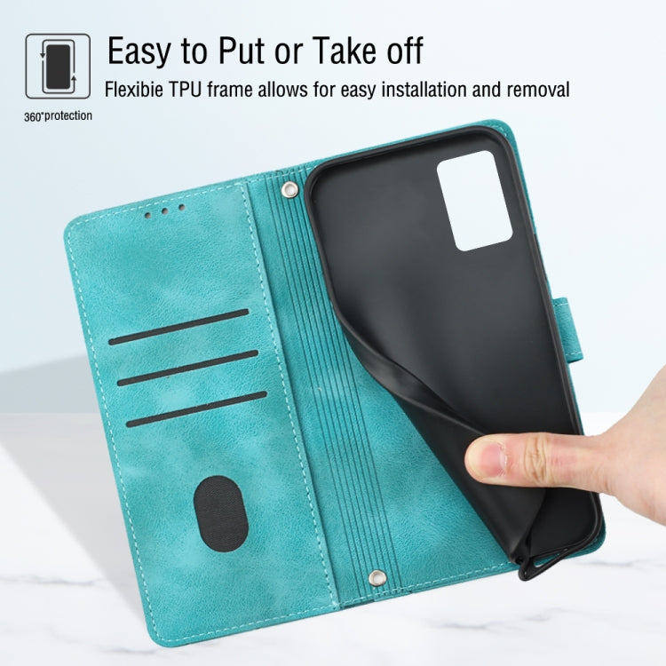 For Xiaomi Poco X5 5G Skin-feel Embossed Leather Phone Case(Green) - free shipping - PMC TechLife - Order now!