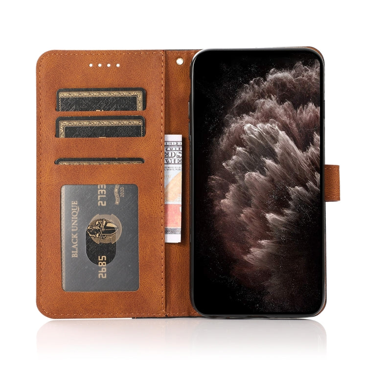 For Samsung Galaxy A14 / A04s Dual-color Stitching Leather Phone Case(Black Brown) - free shipping - PMC TechLife - Order now!