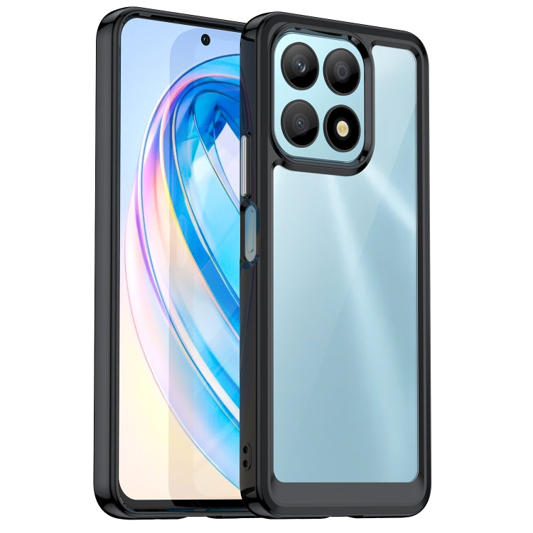 For Honor X8a Colorful Series Acrylic + TPU Phone Case(Black) - free shipping - PMC TechLife - Order now!