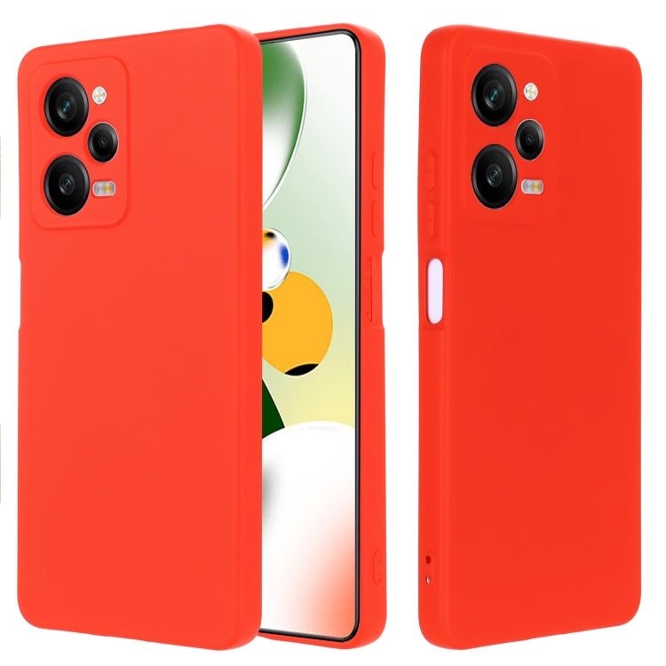 For Xiaomi Redmi Note 12 Pro Speed/Poco X5 Pro Pure Color Liquid Silicone Shockproof Phone Case(Red) - free shipping - PMC TechLife - Order now!