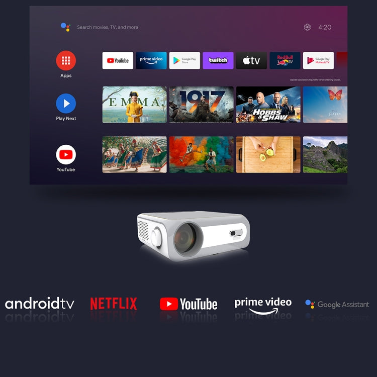 MECOOL KP1 1920x1080P 700ANSI Lumens Portable Mini LCD Smart Projector(US Plug) - Mini Projector by MECOOL | Online Shopping South Africa | PMC TechLife
