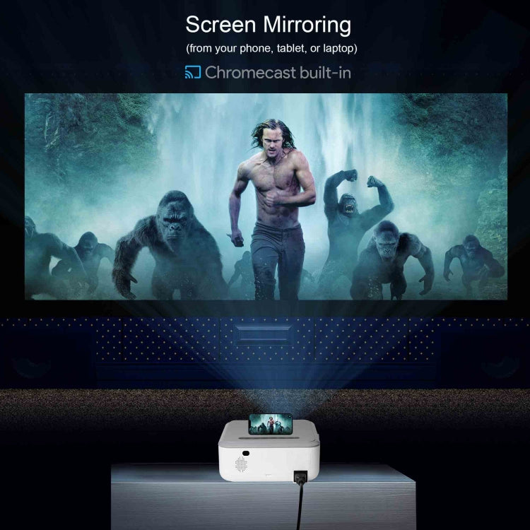 MECOOL KP1 1920x1080P 700ANSI Lumens Portable Mini LCD Smart Projector(AU Plug) - Mini Projector by MECOOL | Online Shopping South Africa | PMC TechLife