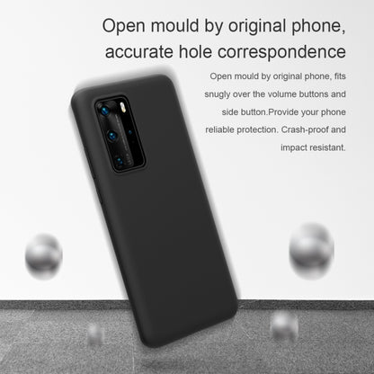 For Huawei P40 Pro NILLKIN Feeling Series Shockproof Liquid Silicone Protective Case(Black) - Huawei Cases by NILLKIN | Online Shopping South Africa | PMC Jewellery