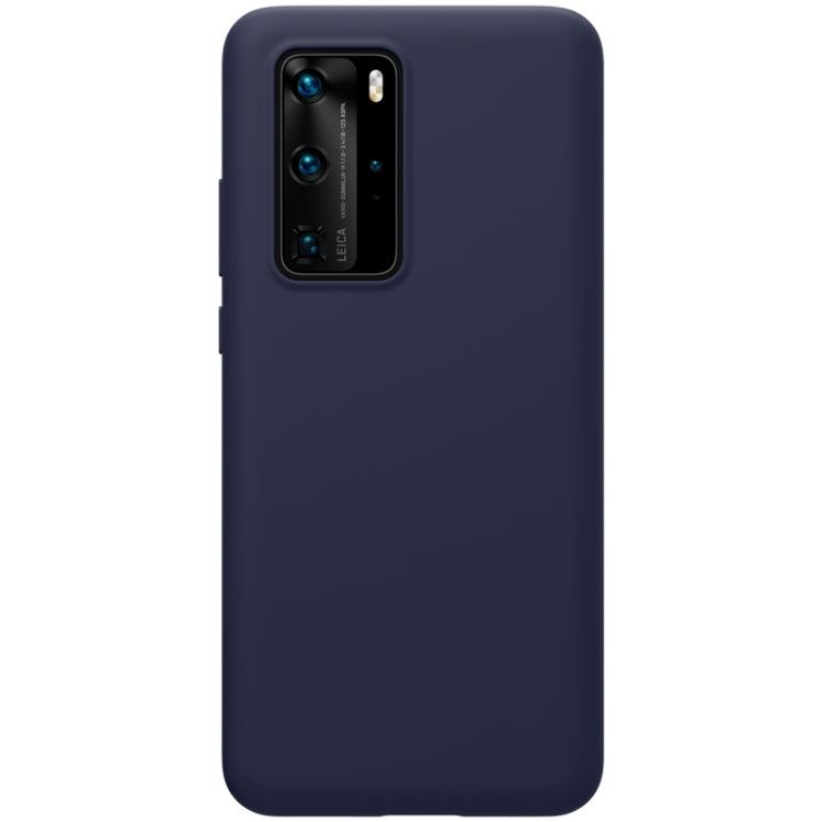 For Huawei P40 Pro NILLKIN Feeling Series Shockproof Liquid Silicone Protective Case(Blue) - Huawei Cases by NILLKIN | Online Shopping South Africa | PMC Jewellery
