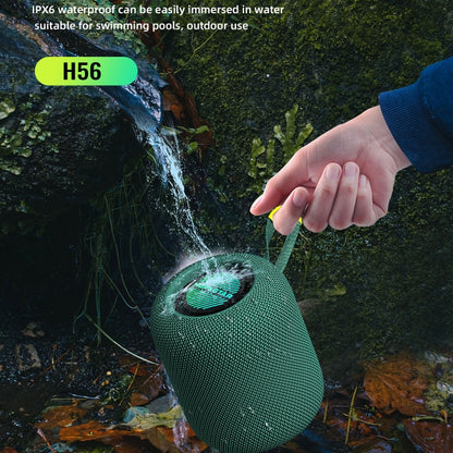 HOPESTAR H56 IPX6 Waterproof 10W TWS Subwoofer Light Bluetooth Speaker(Blue) - Waterproof Speaker by HOPESTAR | Online Shopping South Africa | PMC Jewellery