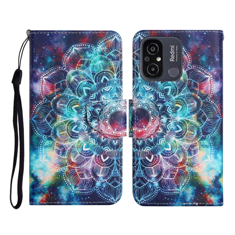 For Xiaomi Redmi 12C Colored Drawing Pattern Flip Leather Phone Case(Star Mandala) - free shipping - PMC TechLife - Order now!