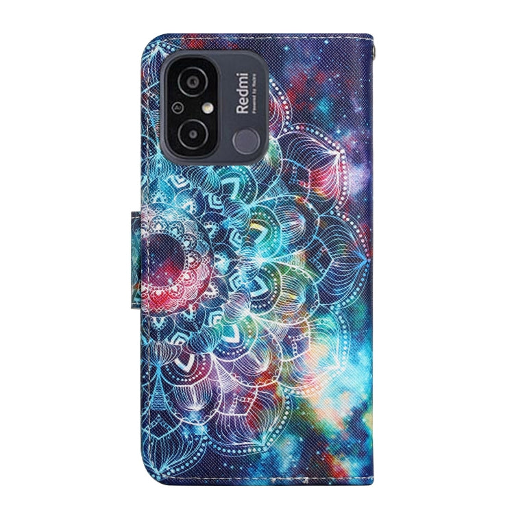 For Xiaomi Redmi 12C Colored Drawing Pattern Flip Leather Phone Case(Star Mandala) - free shipping - PMC TechLife - Order now!