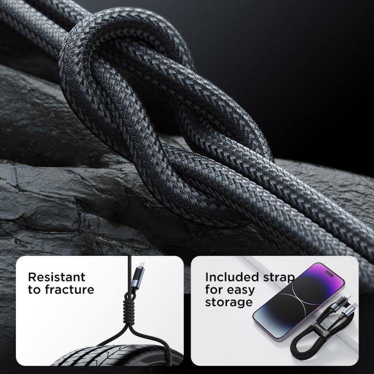 JOYROOM S-CL020A16 20W USB-C / Type-C to 8 Pin Digital Display Fast Charging Data Cable, Length:1.2m(Black) - 2 in 1 Cable by JOYROOM | Online Shopping South Africa | PMC TechLife