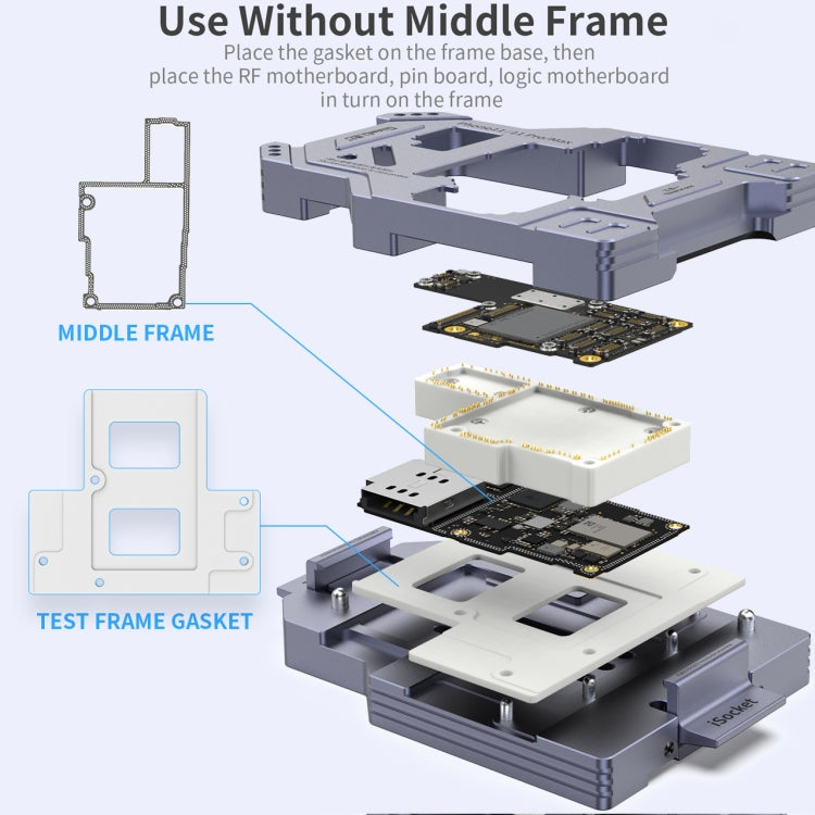 Qianli iSocket Motherboard Layered Test Fixture For iPhone 11 Series - free shipping - PMC TechLife - Order now!