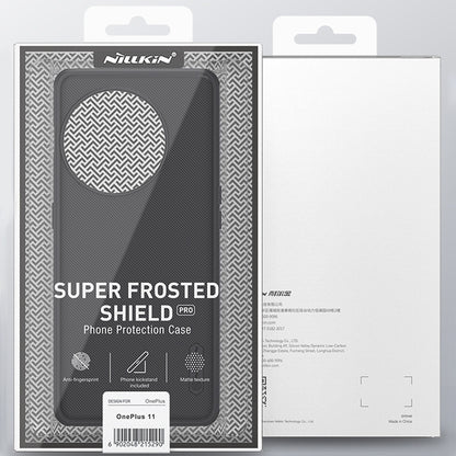 For OnePlus 11 NILLKIN Frosted Shield Pro PC + TPU Phone Case(Black) - OnePlus Cases by NILLKIN | Online Shopping South Africa | PMC Jewellery