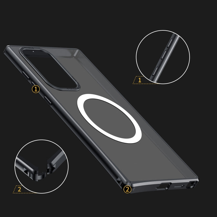 For Samsung Galaxy S23 Ultra 5G MagSafe Magnetic PC Phone Case(Black) - Galaxy S23 Ultra 5G Cases by PMC TechLife | Online Shopping South Africa | PMC TechLife