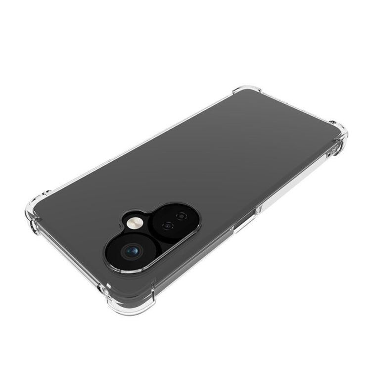 For OnePlus Nord CE 3 Lite Shockproof Non-slip Thickening TPU Phone Case(Transparent) - OnePlus Cases by PMC Jewellery | Online Shopping South Africa | PMC Jewellery